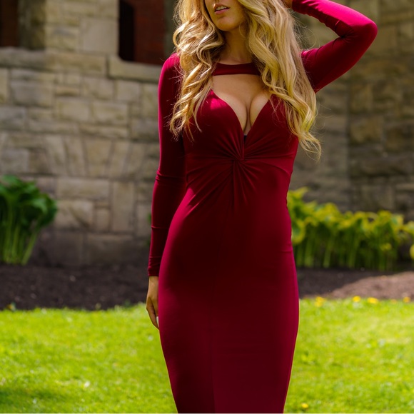 Red Size Small Prom Dress - Picture 3 of 4